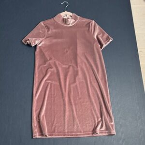 Madewell Mauve Velour Dress, Medium, Excellent Condition